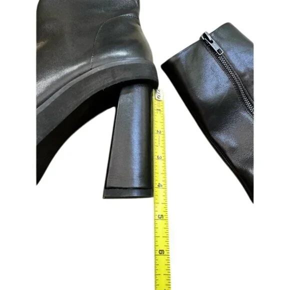 10th Floor Milano Leather Blocked-Heeled Platform - Picture 10 of 14